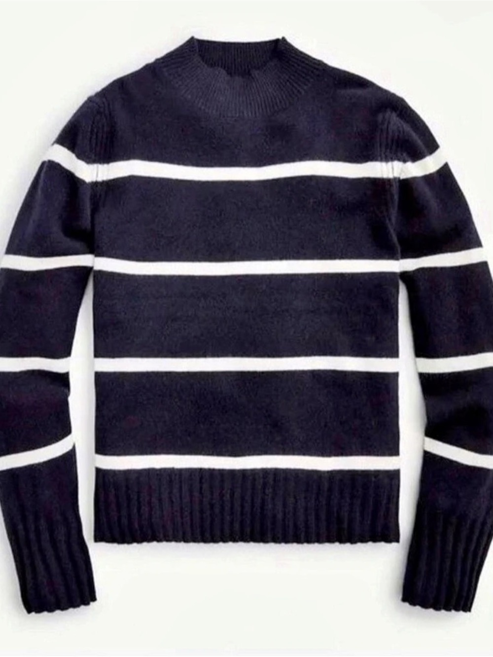 J.Crew Mockneck sweater cashmere Jenni kayne style